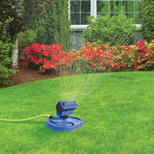 Load image into Gallery viewer, Aqua Joe AJ-OSPR20-SJB 20-Nozzle Max Coverage Adjustable Gear Driven Oscillating Sprinkler on Sled Base (Blue)