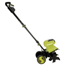 Load image into Gallery viewer, Sun Joe iON12TL 40-Volt iONMAX Cordless Garden Tiller/Cultivator Kit | 12-Inch | W/ 4.0-Ah Battery and Charger