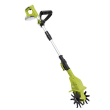 Load image into Gallery viewer, Sun Joe 24V-TLR-SJG 24-Volt iON+ Cordless Garden Tiller + Cultivator Kit | W/ 2.0-Ah Battery and Charger