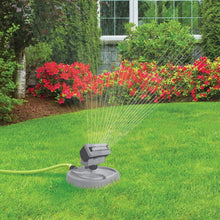 Load image into Gallery viewer, Aqua Joe AJ-OSPR20-GRY 20-Nozzle Max Coverage Adjustable Gear Driven Oscillating Sprinkler on Sled Base (Gray)