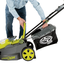 Load image into Gallery viewer, Sun Joe iON16LM-RM 40-Volt iONMAX Cordless 16-Inch Lawn Mower Kit | Brushless Motor | W/ 4.0-Ah Battery and Charger (Certified Refurbished)
