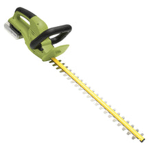 Load image into Gallery viewer, Sun Joe 24V-HT22-LTE 24-Volt iON+ Cordless Hedge Trimmer Kit | 22-Inch | W/ 2.0-Ah Battery and Charger