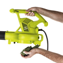 Load image into Gallery viewer, Sun Joe SBJ605E-RM 3-in-1 Electric Blower | 250 MPH | 14 Amp | Vacuum | Mulcher | Green (Certified Refurbished)