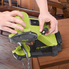 Load image into Gallery viewer, Sun Joe 24V-SAW-BDL 24-Volt iON+ Chainsaw Bundle | W/ Chainsaw Kit, Pole Saw Kit, and Chainsaw Sharpener
