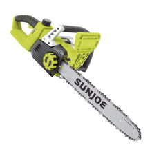 Load image into Gallery viewer, Sun Joe 24V-X2-CS16 48-Volt iON+ Cordless Chain Saw Kit | 16-Inch | W/ 2 x 2.0-Ah Batteries and Charger
