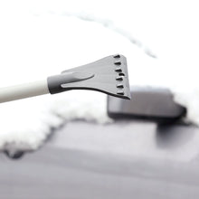 Load image into Gallery viewer, Snow Joe SJBLZD-JMB2-GRY 2-Pack Jumbo Telescoping Snow Broom + Ice Scraper, Blue/Gray
