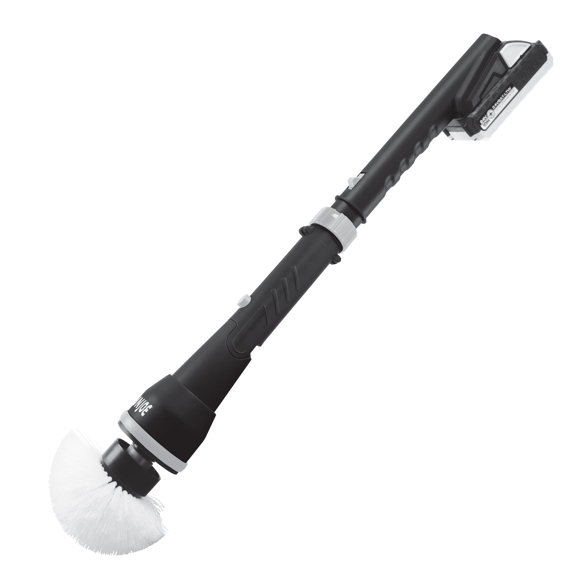 Load image into Gallery viewer, Sun Joe 24V-PWSCRB-LTW-BLK iON+ Cordless Handheld 360-Degree Spin Scrubber Brush Kit | W/ 1.3-Ah Battery and Charger (Black)