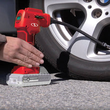 Load image into Gallery viewer, Sun Joe AIRJ24C-RED Portable Digital Cordless Air Compressor with Nozzle Adapters and Case | 24-Volt | 2.0-Ah (Red)
