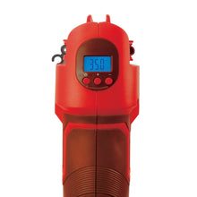 Load image into Gallery viewer, Sun Joe 24V-AJC-LTE-RED-RM 24-Volt iON+ Cordless Portable Air Compressor Kit with Nozzle Adapters, Automatic Digital Pressure Gauge, Built-in LED Light &amp; Case, 2.0-Ah Battery and Charger (Red) (Certified Refurbished)
