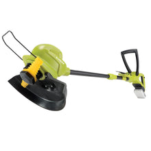 Load image into Gallery viewer, Sun Joe 24V-SB10-LTE 24-Volt iON+ Cordless SharperBlade Stringless Lawn Trimmer Kit | 10-Inch | W/ 2.0-Ah Battery and Charger
