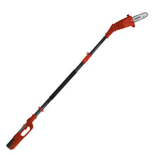 Load image into Gallery viewer, Sun Joe iON8PS2-LT-RED 40-Volt iONMAX Cordless Telescoping Multi-Angle Pole Chain Saw Kit  | 8-inch | W/ 2.5-Ah Battery and Charger (Red)

