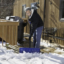 Load image into Gallery viewer, Snow Joe SJEG24 2-in-1 Snow Pusher + Ice Chopper | 24-Inch | Poly Blade (Blue)
